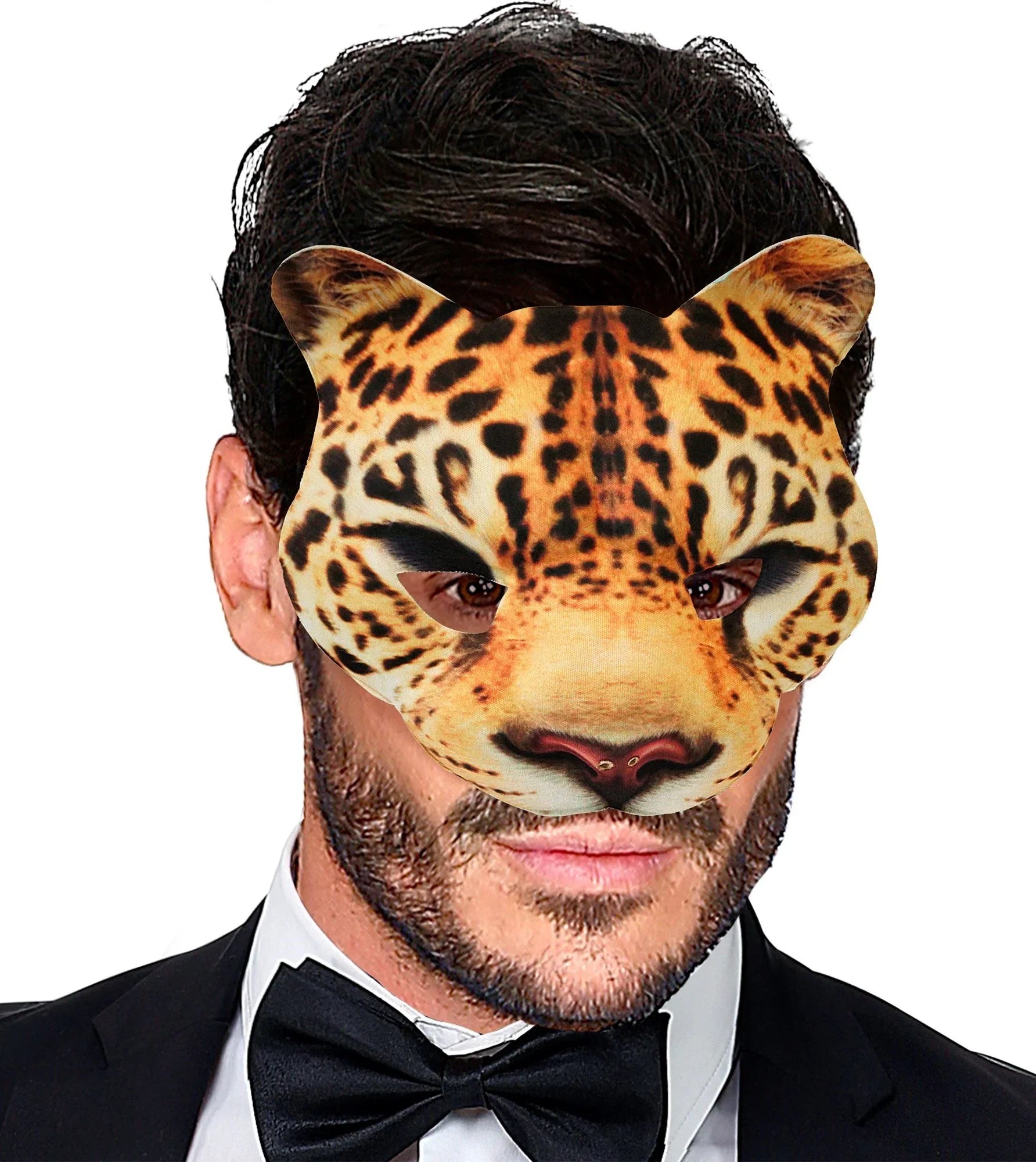 Máscara de Leopardo de Tela Rígida Leopardo Widmann